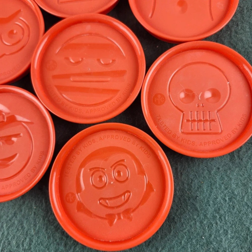 Pampered Chef Set of 7 Orange Round‎ 3.5